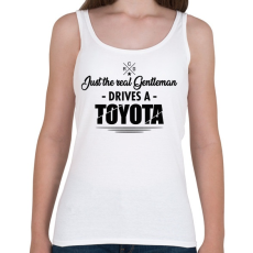 PRINTFASHION Just the real Gentleman - Toyota - Női atléta - Fehér