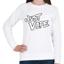 PRINTFASHION Just Vape - Női pulóver - Fehér női pulóver, kardigán