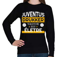 PRINTFASHION Juventus drukker - Női pulóver - Fekete