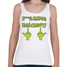 PRINTFASHION K**va boldog karácsonyt Grincs - Női atléta - Fehér