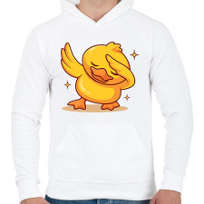 PRINTFASHION kacsa - Férfi kapucnis pulóver - Fehér férfi pulóver, kardigán