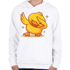 PRINTFASHION kacsa - Gyerek kapucnis pulóver - Fehér