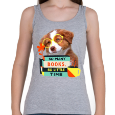 PRINTFASHION Kacsavadász retriever kutya könyvekkel - Női atléta - Sport szürke női trikó