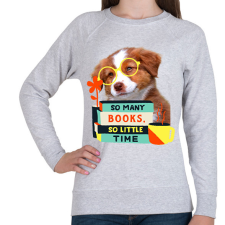 PRINTFASHION Kacsavadász retriever kutya könyvekkel - Női pulóver - Sport szürke női pulóver, kardigán
