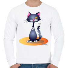 PRINTFASHION Kacsintcic - Férfi pulóver - Fehér férfi pulóver, kardigán