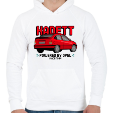 PRINTFASHION KADETT - Férfi kapucnis pulóver - Fehér férfi pulóver, kardigán