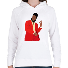 PRINTFASHION Kahid - Női kapucnis pulóver - Fehér