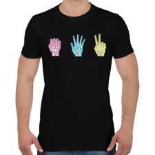 PRINTFASHION Kaiji Anime - Férfi póló - Fekete férfi póló