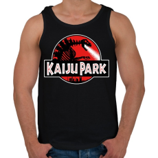 PRINTFASHION Kaiju park - Férfi atléta - Fekete