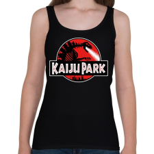 PRINTFASHION Kaiju park - Női atléta - Fekete női trikó