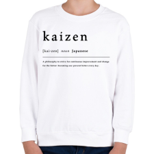 PRINTFASHION Kaizen - Gyerek pulóver - Fehér gyerek pulóver, kardigán