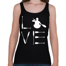 PRINTFASHION Kajak love - Női atléta - Fekete női trikó