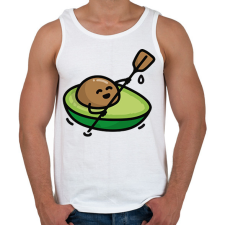 PRINTFASHION Kajakozó avokádó  - Férfi atléta - Fehér atléta, trikó