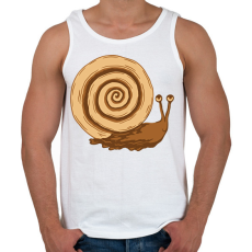 PRINTFASHION Kakaós csiga - Férfi atléta - Fehér