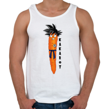 PRINTFASHION Kakarot - Férfi atléta - Fehér atléta, trikó