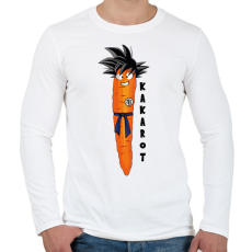 PRINTFASHION Kakarot - Férfi hosszú ujjú póló - Fehér