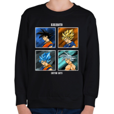 PRINTFASHION Kakaroto - Gyerek pulóver - Fekete gyerek pulóver, kardigán