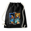 PRINTFASHION Kakaroto - Sportzsák, Tornazsák - Fekete