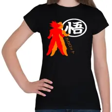 PRINTFASHION Kakarotto - Női póló - Fekete