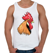 PRINTFASHION Kakas - Férfi atléta - Fehér atléta, trikó