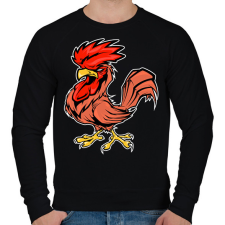 PRINTFASHION Kakas - Férfi pulóver - Fekete férfi pulóver, kardigán