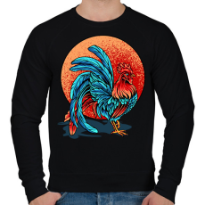 PRINTFASHION Kakas - Férfi pulóver - Fekete