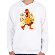 PRINTFASHION Kakas - Gyerek kapucnis pulóver - Fehér gyerek pulóver, kardigán