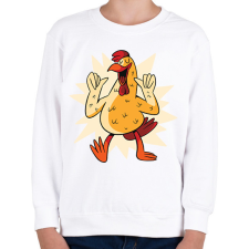 PRINTFASHION Kakas - Gyerek pulóver - Fehér gyerek pulóver, kardigán