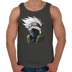 PRINTFASHION Kakashi - Férfi atléta - Sötétszürke