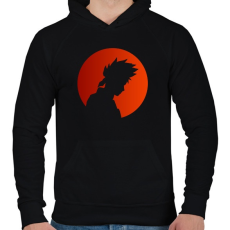 PRINTFASHION Kakashi - Férfi kapucnis pulóver - Fekete