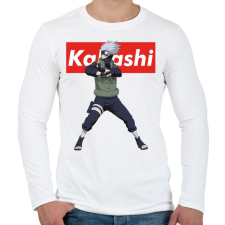 PRINTFASHION Kakashi Hatake - Férfi hosszú ujjú póló - Fehér férfi póló