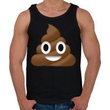 PRINTFASHION kaki emoji - Férfi atléta - Fekete atléta, trikó