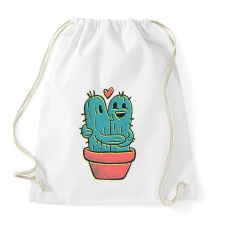 PRINTFASHION Kaktusz pár - Sportzsák, Tornazsák - Fehér tornazsák