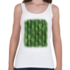 PRINTFASHION Kaktusz póló - Női atléta - Fehér női trikó