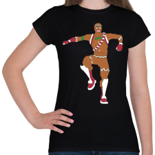 PRINTFASHION Kalácsember Skin - Női póló - Fekete női póló