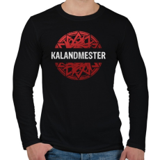 PRINTFASHION Kalandmester - Goth kör (Vörös) - Férfi hosszú ujjú póló - Fekete