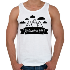 PRINTFASHION Kalandra fel! - Férfi atléta - Fehér