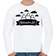 PRINTFASHION Kalandra fel! - Férfi pulóver - Fehér férfi pulóver, kardigán