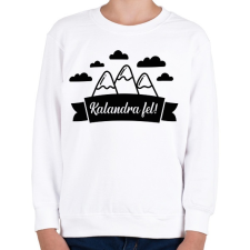 PRINTFASHION Kalandra fel! - Gyerek pulóver - Fehér gyerek pulóver, kardigán