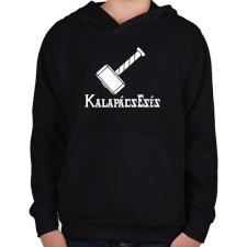 PRINTFASHION Kalapácsesés - Hammerfall - Gyerek kapucnis pulóver - Fekete gyerek pulóver, kardigán