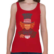 PRINTFASHION Kalapos - Női atléta - Cseresznyepiros női trikó