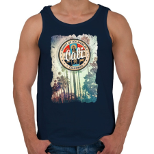 PRINTFASHION Kalifornia - Férfi atléta - Sötétkék atléta, trikó