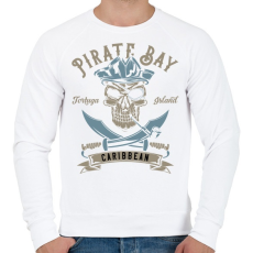 PRINTFASHION Kalóz 01 - Férfi pulóver - Fehér