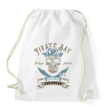 PRINTFASHION Kalóz 01 - Sportzsák, Tornazsák - Fehér tornazsák
