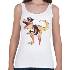 PRINTFASHION Kalóz dínó - Női atléta - Fehér