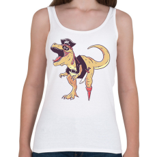 PRINTFASHION Kalóz dínó - Női atléta - Fehér