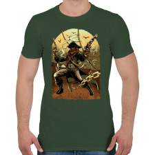 PRINTFASHION Kalóz - Férfi póló - Katonazöld férfi póló