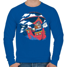 PRINTFASHION Kalóz - Férfi pulóver - Királykék