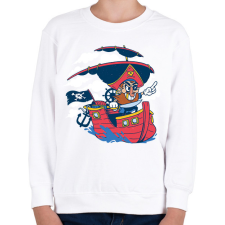 PRINTFASHION Kalóz - Gyerek pulóver - Fehér gyerek pulóver, kardigán