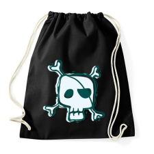 PRINTFASHION Kalóz halálfej - Sportzsák, Tornazsák - Fekete tornazsák